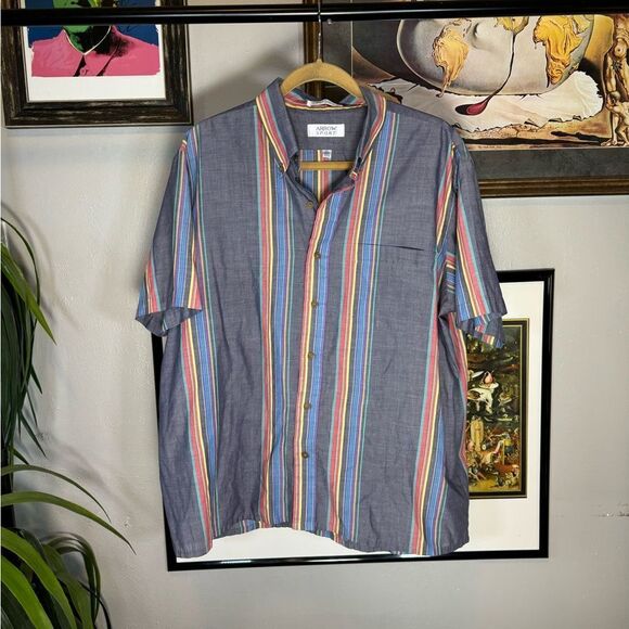 Vintage Striped Button Up Shirt - Picture 1 of 6